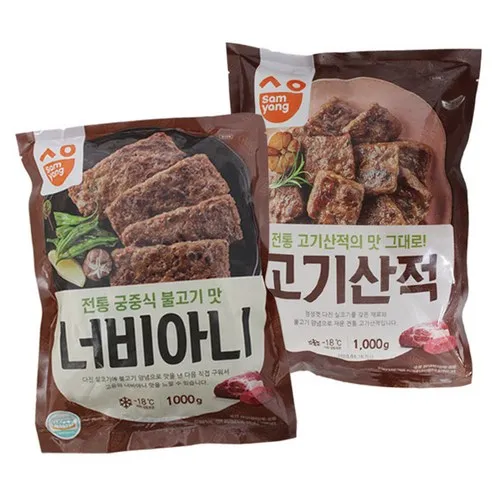 삼양 고기산적1kg+너비아니 1kg  1kg, 2개