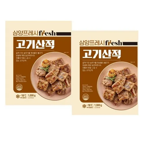 삼양 고기산적1kgX2팩  1kg, 2개