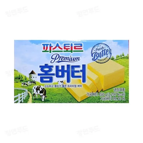 파스퇴르 홈버터 450g (무염버터)  1개