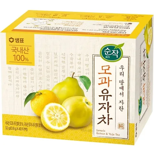 순작 모과 유자차 티백, 0.8g, 40개입, 1개