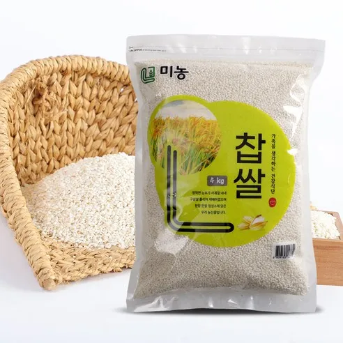 미농 찹쌀, 4kg, 1개