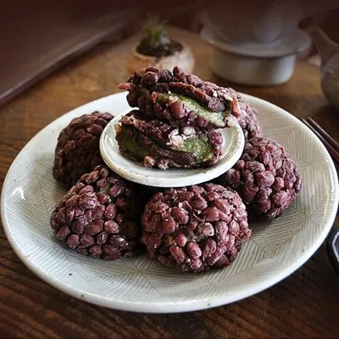 블루탐 제주도 오메기떡 맛집 개별포장 60g 40개 영양간식 팥떡 선물포장 (아이스포장)