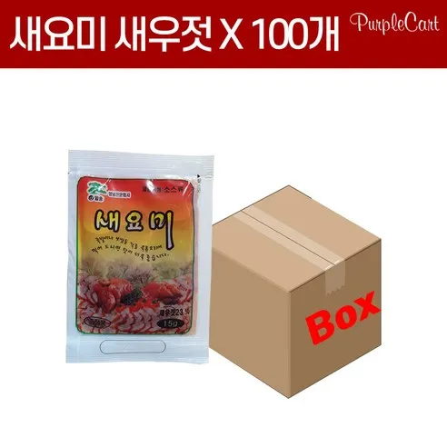 새요미 새우젓 15gX100개 미니새우젓, 1.5kg, 1박스