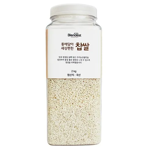 블랜디스트 통에담아 세상편한 찹쌀, 2kg, 1개