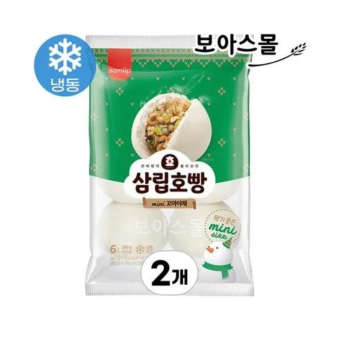 삼립 냉동 꼬마호빵 야채 6입, 240g, 2개