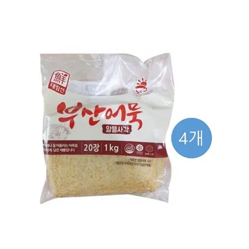 [사조대림] [대림냉장] 알뜰어묵 사각 1000g x4개 /냉장어묵, 1kg, 4개