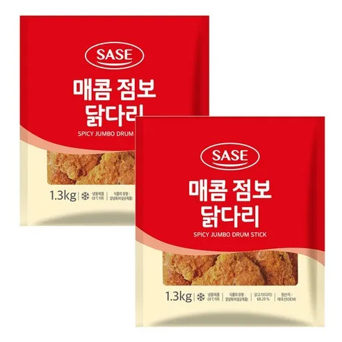 사세 매콤 점보 닭다리 1.3kg 2봉