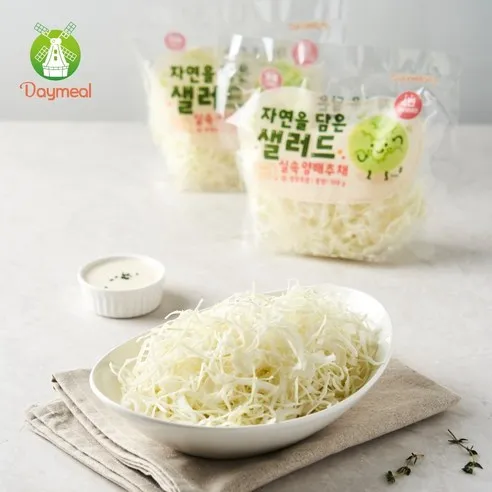 데이밀 자연을담은 샐러드 실속 양배추 채 100g 국내산 바로 먹는 야채 채소, 100g, 5개