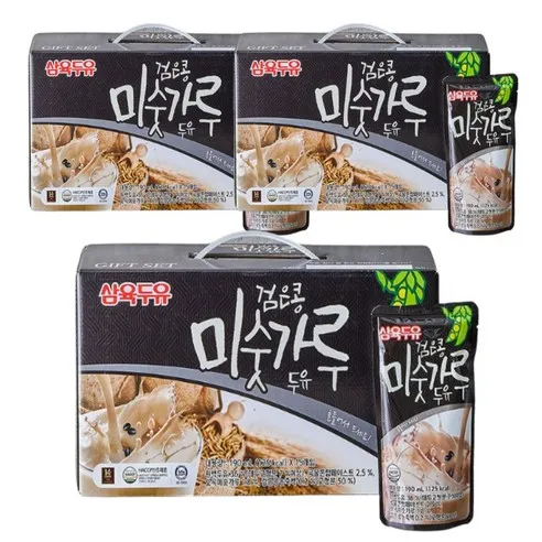 삼육 검은콩미숫가루 파우치 190ml, 190ml, 45개