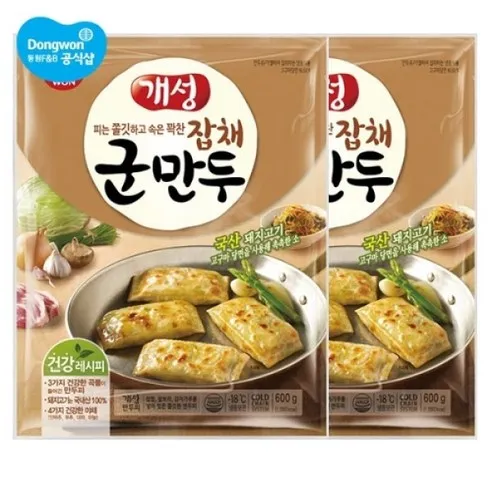 개성 군만두 잡채 600g x 6봉, 600g, 6개