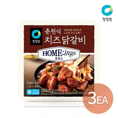 [청정원] 호밍스 춘천식 치즈닭갈비 220g x 3개