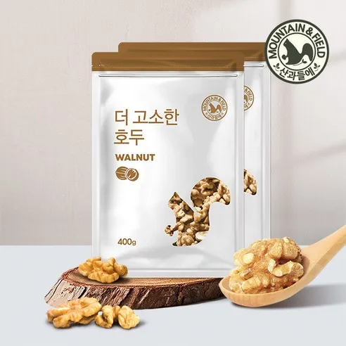 산과들에 23년산 반태 호두 400g 2봉 견과류