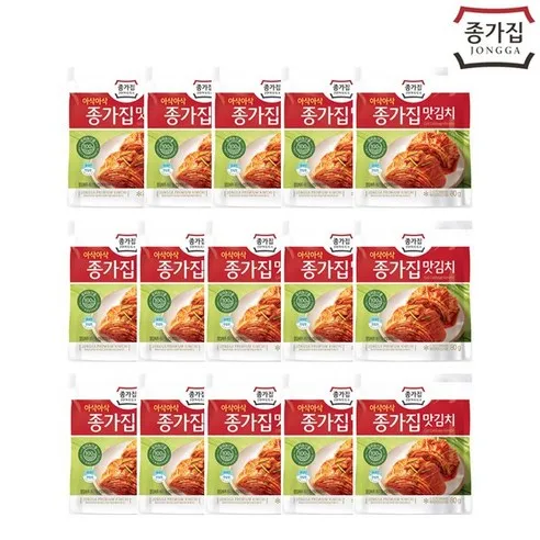 [종가집] 맛김치80g(파우치)x15EA(소포장), 80g, 15개