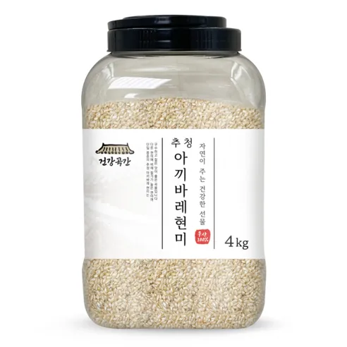 건강곡간 2023년산 햇곡 추청 아끼바레 현미, 4kg, 1개