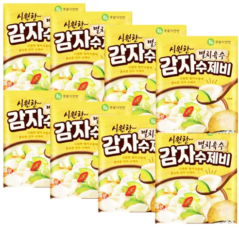 이가자연면 멸치육수 감자 수제비, 186.5g, 8개