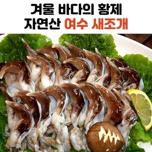 당일손질 자연산 여수 새조개 2kg 실중량 500g 내외