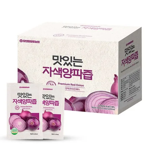 참앤들황토농원 자연을 담은 맛있는 자색양파즙, 100ml, 50개