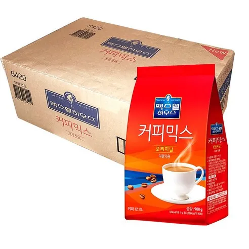 맥스웰하우스 자판기용 커피믹스 오리지날, 900g, 12개입, 12개