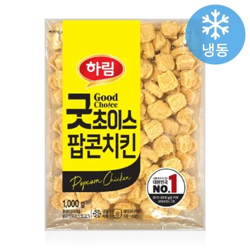 하림 굿초이스 팝콘치킨 1kg, 1kg, 1개