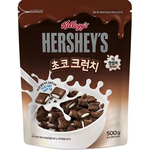 켈로그 허쉬 초코크런치 시리얼, 500g, 1개