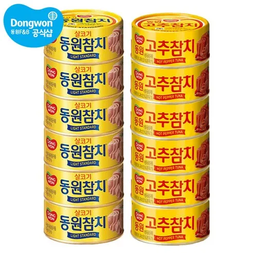 동원 살코기참치85g 6입+고추참치85g 6입