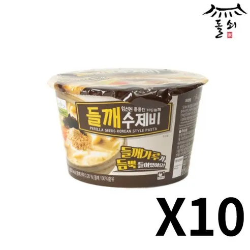 칠갑농산 들깨 수제비 컵 188.5g x 10개, 188.5g, 10개