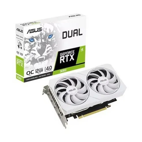 ASUS DUAL 지포스 RTX 3060 O12G OC D6 12GB White