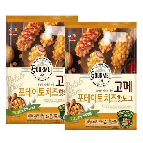 고메 CJ 포테이토치즈 핫도그 400g, 400g, 2개