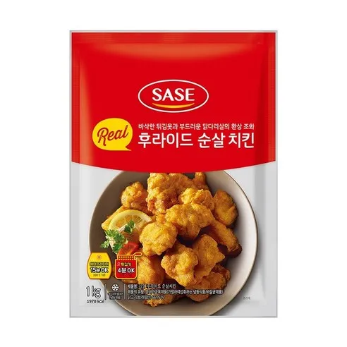 사세 리얼 후라이드 순살치킨 X 2팩, 1kg, 2개